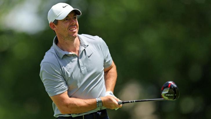 Rory MCIlroy in action at the Travelers Championship